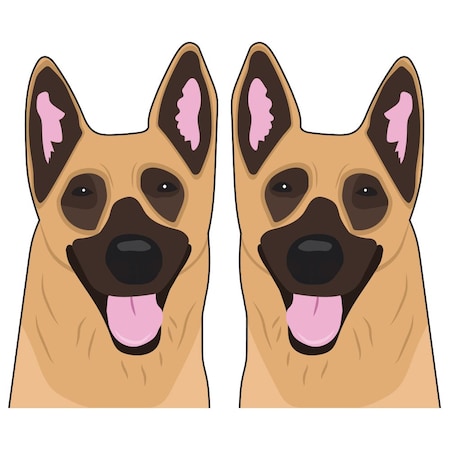 Signmission German Shepherd Dog Decal, Dog Lover Decor Vinyl Sticker D-24-German Shepherd